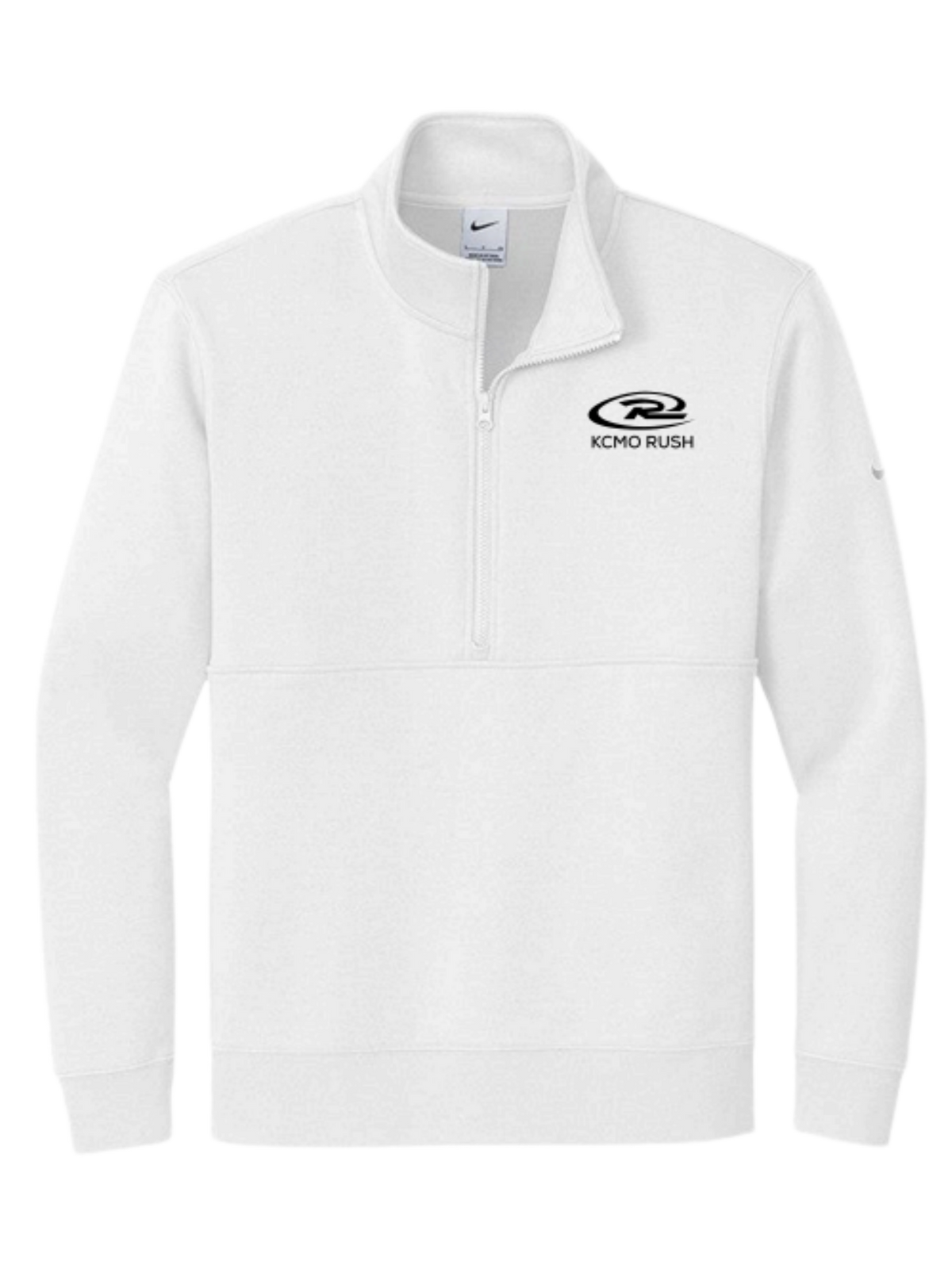 KCMO Rush Nike Club Fleece Sleeve Swoosh 1/2-Zip