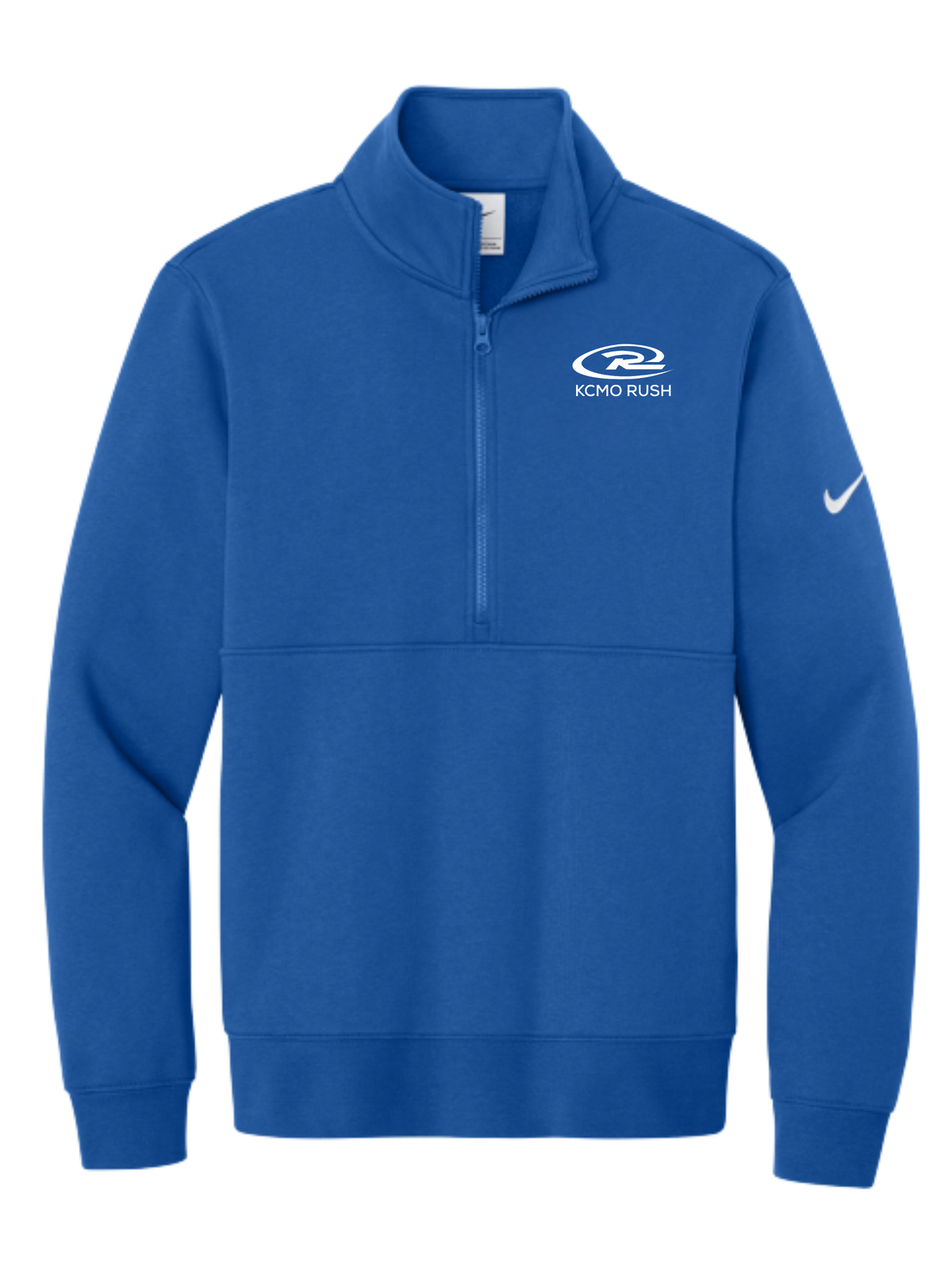 KCMO Rush Nike Club Fleece Sleeve Swoosh 1/2-Zip
