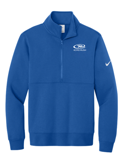 KCMO Rush Nike Club Fleece Sleeve Swoosh 1/2-Zip