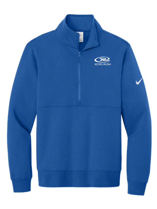 KCMO Rush Nike Club Fleece Sleeve Swoosh 1/2-Zip