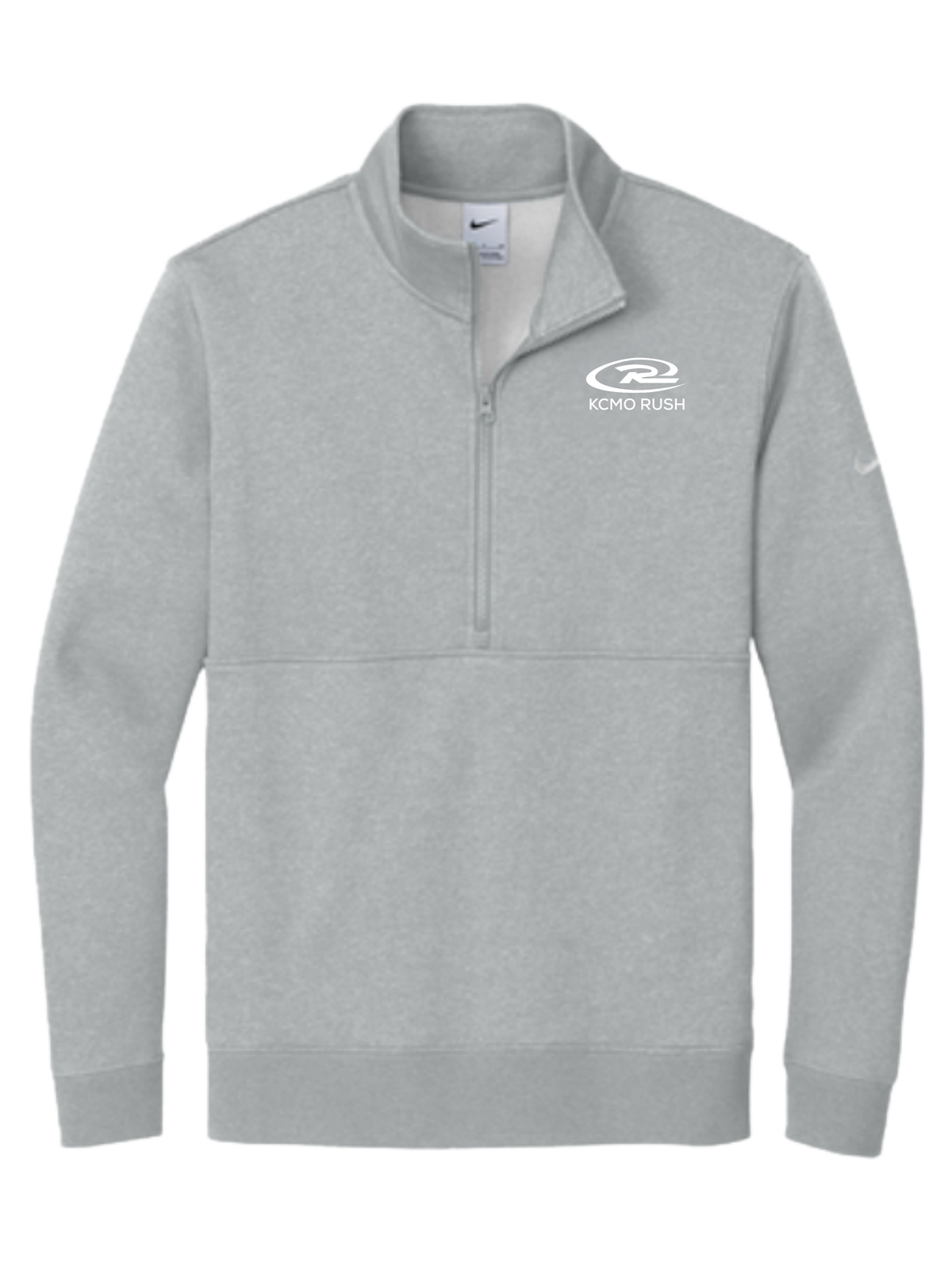 KCMO Rush Nike Club Fleece Sleeve Swoosh 1/2-Zip