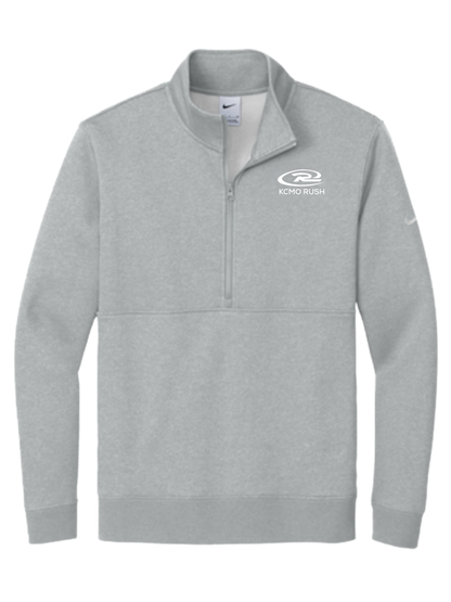 KCMO Rush Nike Club Fleece Sleeve Swoosh 1/2-Zip