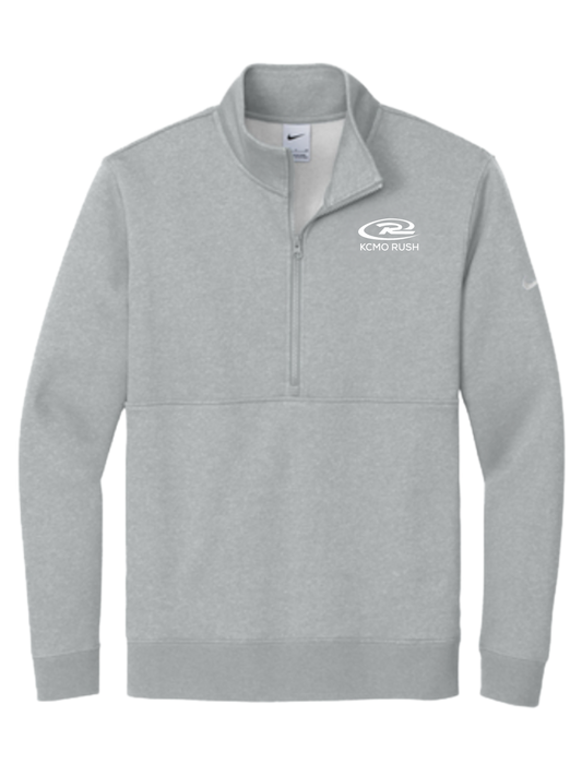 KCMO Rush Nike Club Fleece Sleeve Swoosh 1/2-Zip